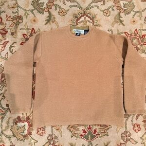 Burton Vintage 100% Virgin Wool Sweater - Camel / Tan - made in India